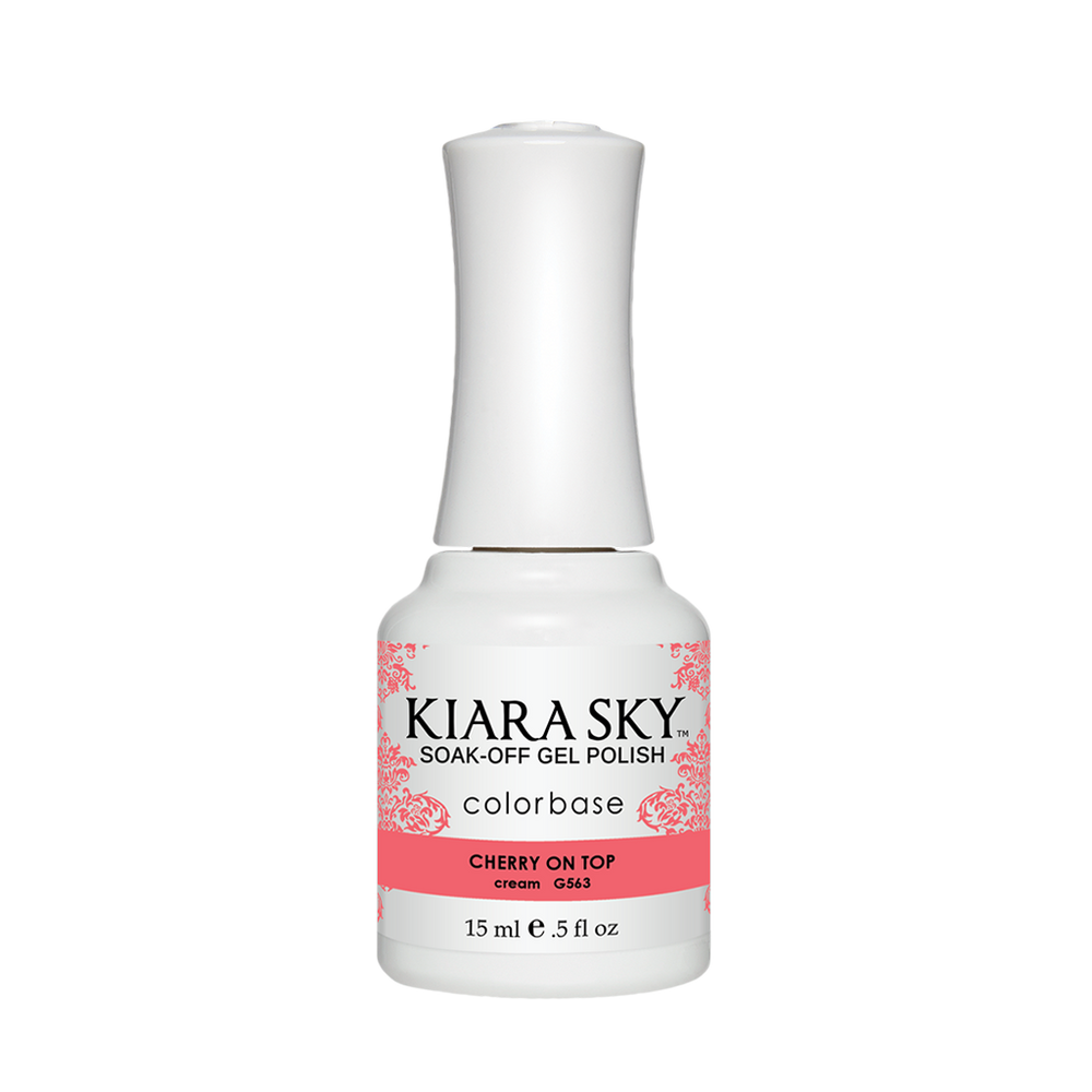 Kiara Sky Gel Polish, G563, Ice Cream Parlour Collection, Cherry On Top, 0.5oz MH1004