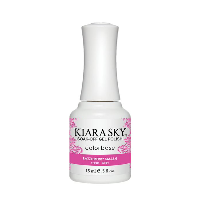Kiara Sky Gel Polish, G564, Ice Cream Parlour Collection, Razzleberry Smash, 0.5oz MH1004