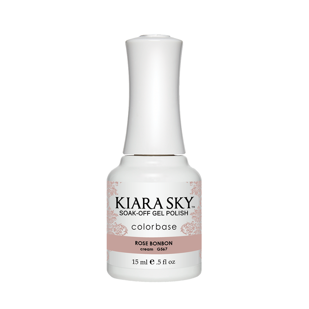 Kiara Sky Gel Polish, G567, Dream Of Paris Collection, Rose Bon Bon, 0.5oz MH1004