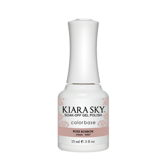 Kiara Sky Gel Polish, G567, Dream Of Paris Collection, Rose Bon Bon, 0.5oz MH1004