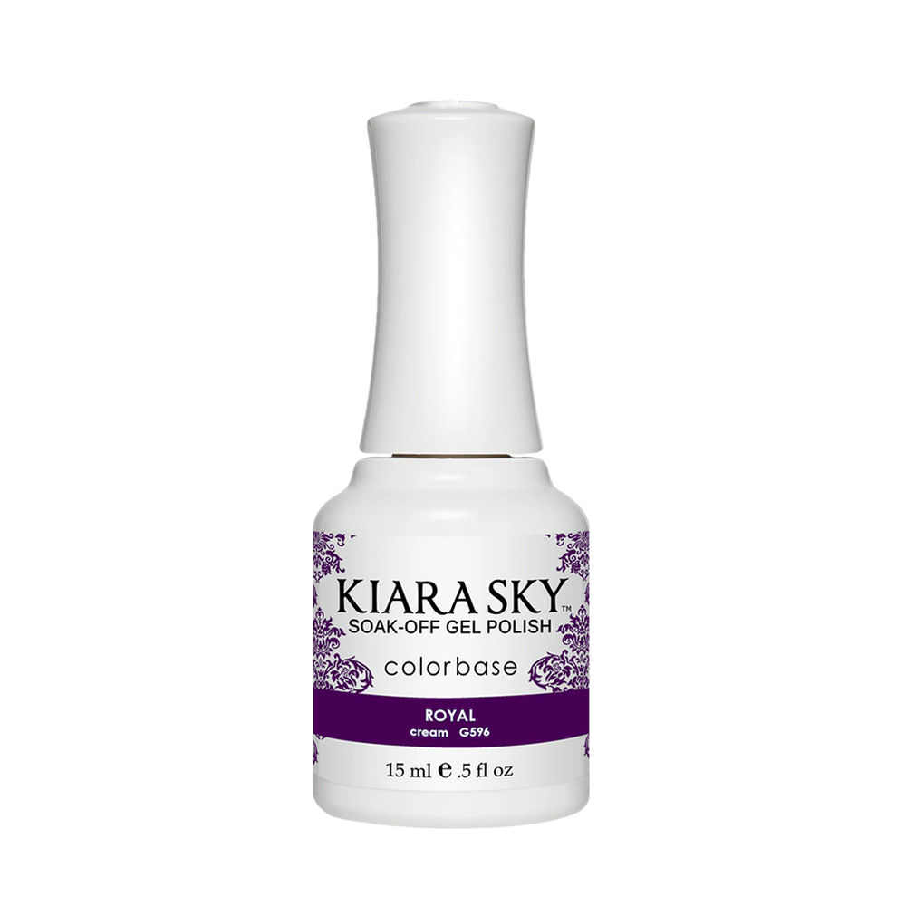 Kiara Sky Gel Polish, London Collection, G596, Royal, 0.5oz MH1004