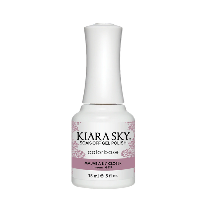 Kiara Sky Gel Polish, Snow Place Like Home Collection, G597, Mauve A Lil' Closer, 0.5oz MH1004