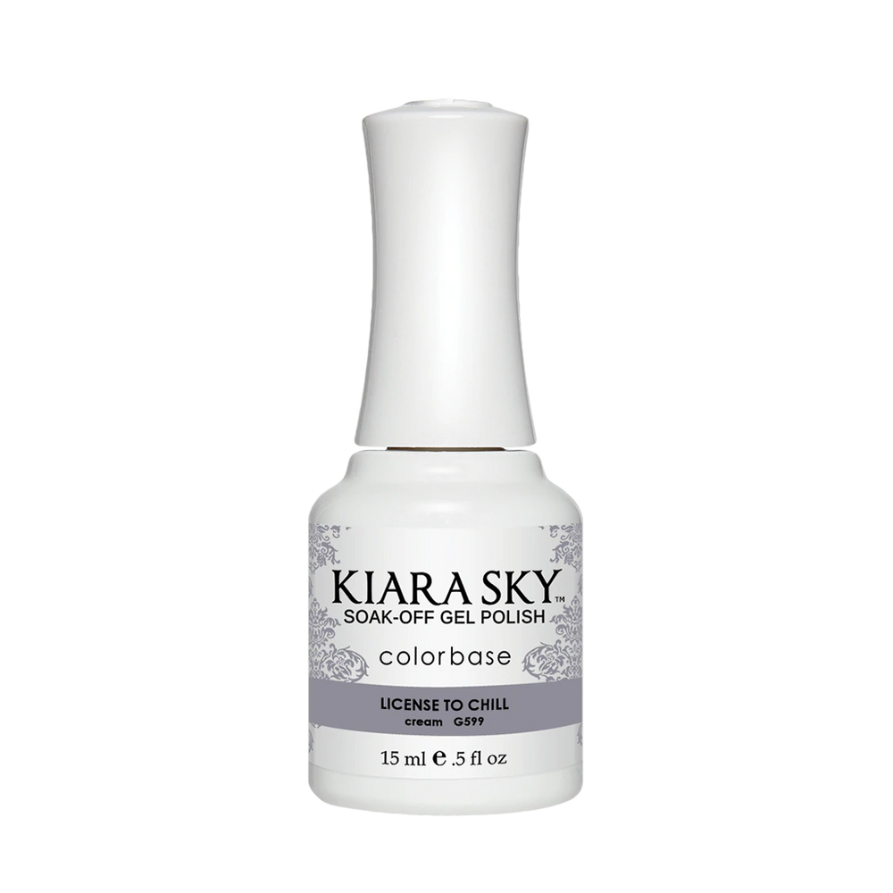 Kiara Sky Gel Polish, Snow Place Like Home Collection, G599, License To Chill, 0.5oz MH1004