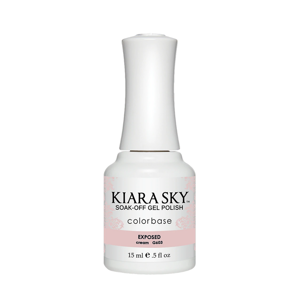 Kiara Sky Gel Polish, In The Nude Collection, G603, Exposed, 0.5oz MH1004