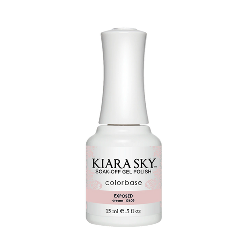 Kiara Sky Gel Polish, In The Nude Collection, G603, Exposed, 0.5oz MH1004