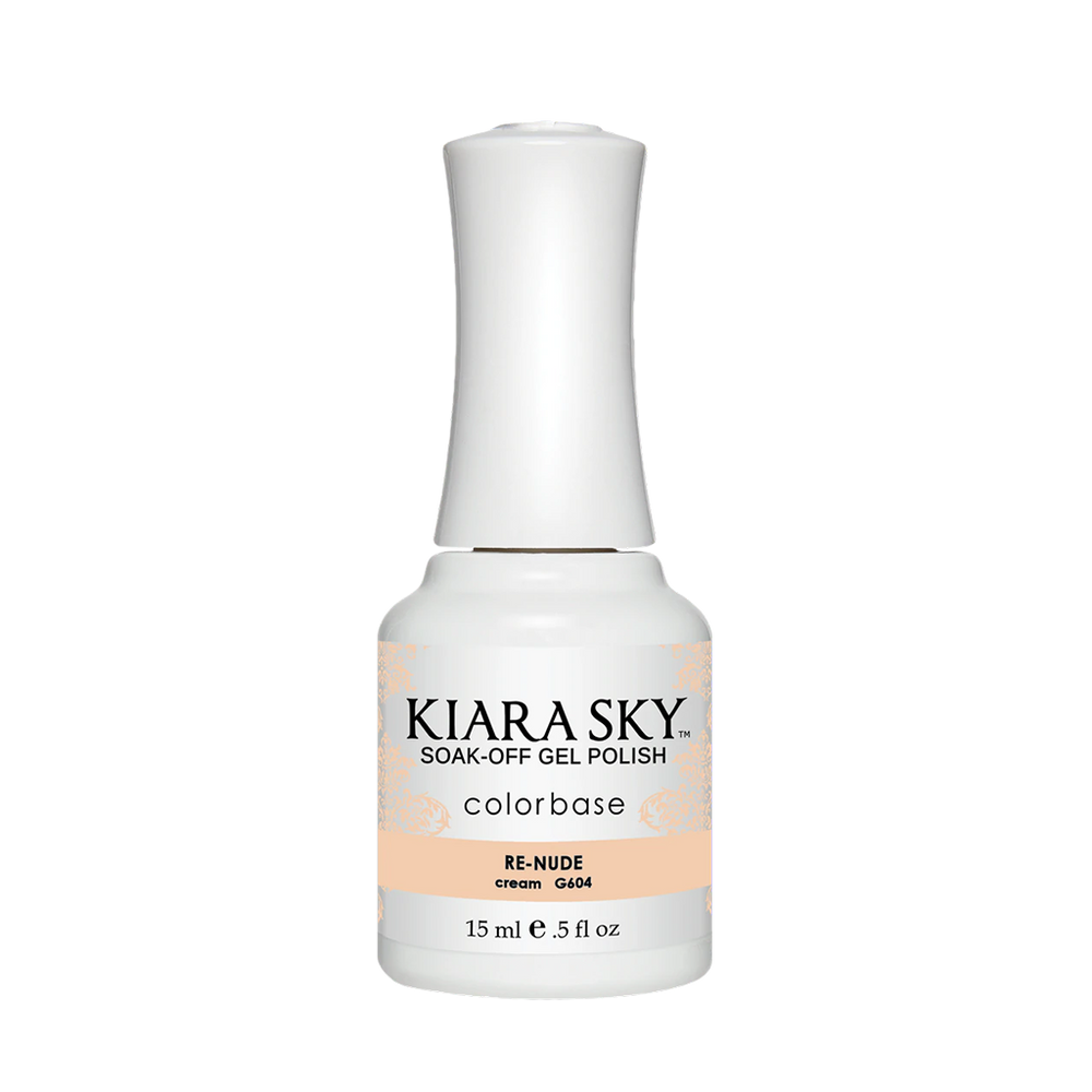 Kiara Sky Gel Polish, In The Nude Collection, G604, Re-Nude, 0.5oz MH1004