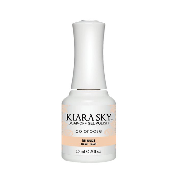 Kiara Sky Gel Polish, In The Nude Collection, G604, Re-Nude, 0.5oz MH1004