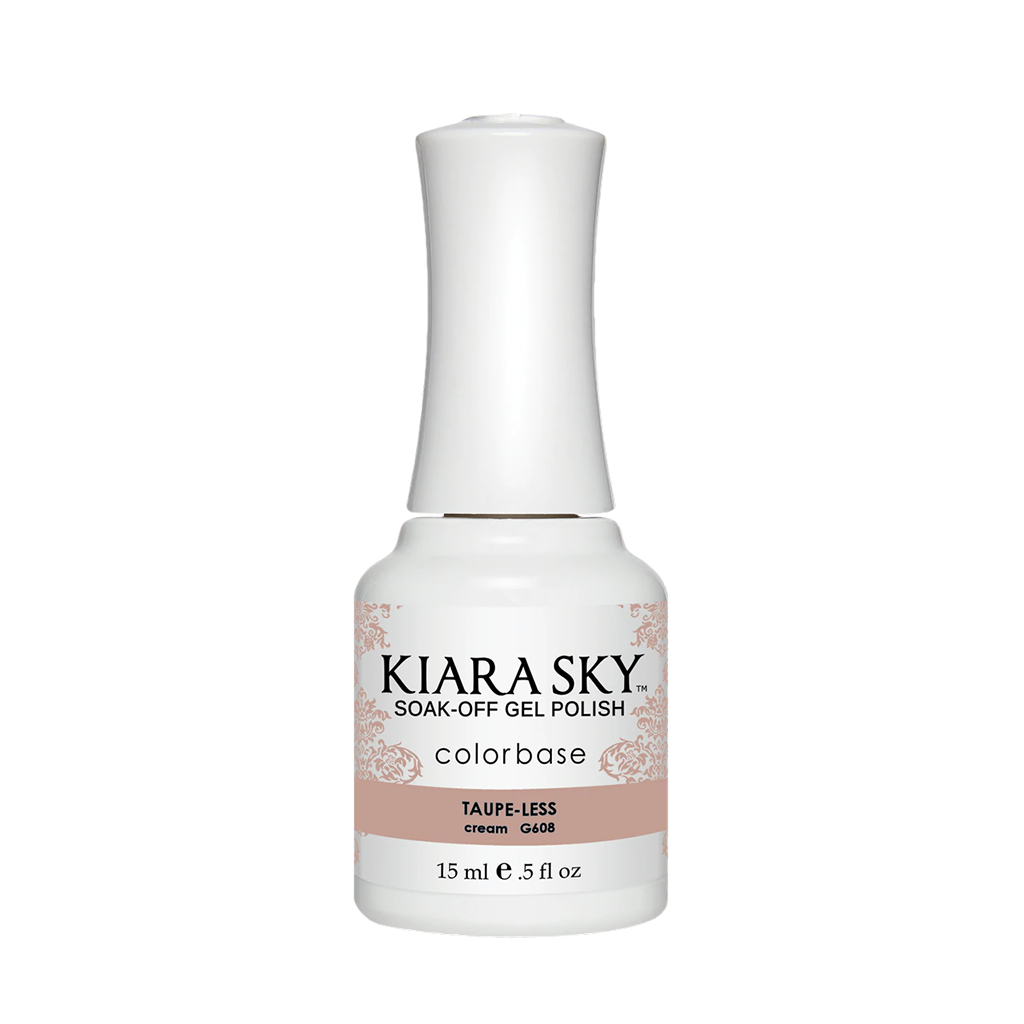 Kiara Sky Gel Polish, In The Nude Collection, G608, Taup-Less, 0.5oz MH1004