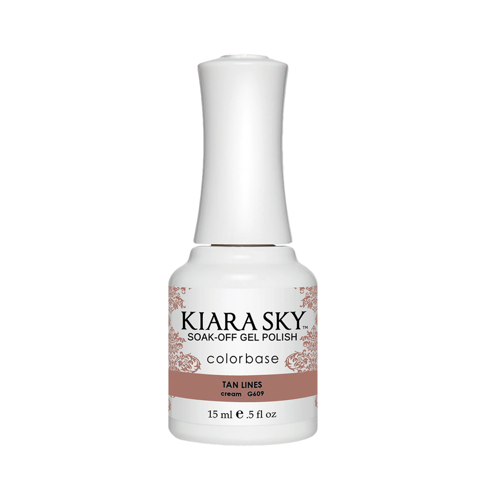 Kiara Sky Gel Polish, In The Nude Collection, G609, Tan Lines, 0.5oz MH1004