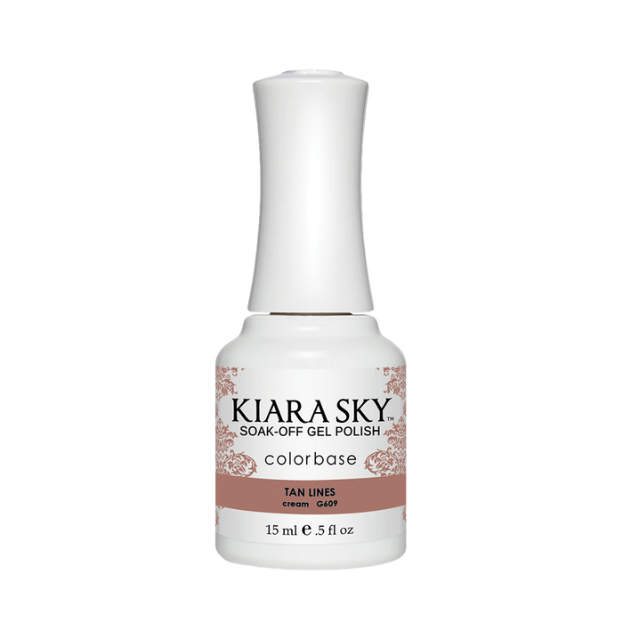 Kiara Sky Gel Polish, In The Nude Collection, G609, Tan Lines, 0.5oz MH1004