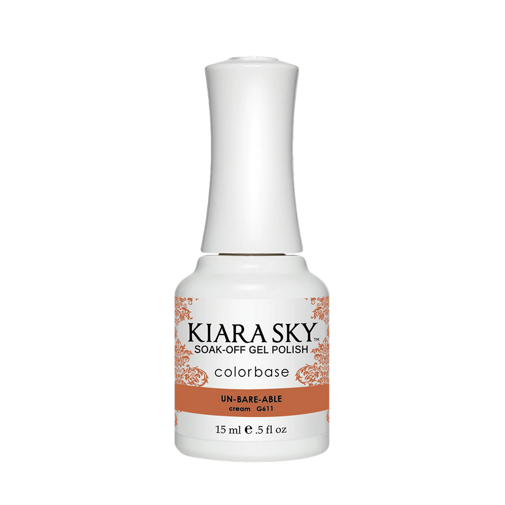 Kiara Sky Gel Polish, In The Nude Collection, G611, Un-Bare-Able, 0.5oz MH1004