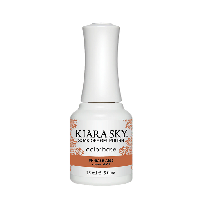 Kiara Sky Gel Polish, In The Nude Collection, G611, Un-Bare-Able, 0.5oz MH1004