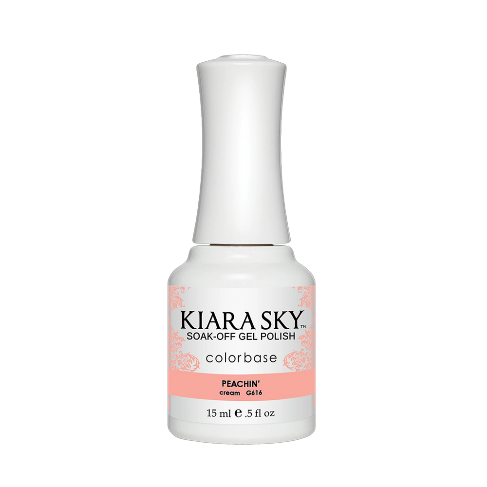 Kiara Sky Gel Polish, Electro Pop Collection, G616, Peachin', 0.5oz OK0518VD