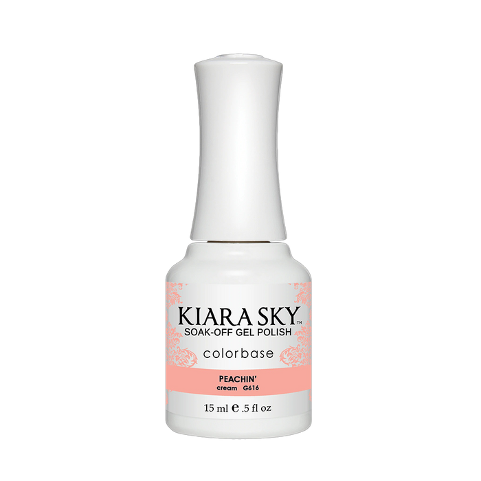 Kiara Sky Gel Polish, Electro Pop Collection, G616, Peachin', 0.5oz OK0518VD