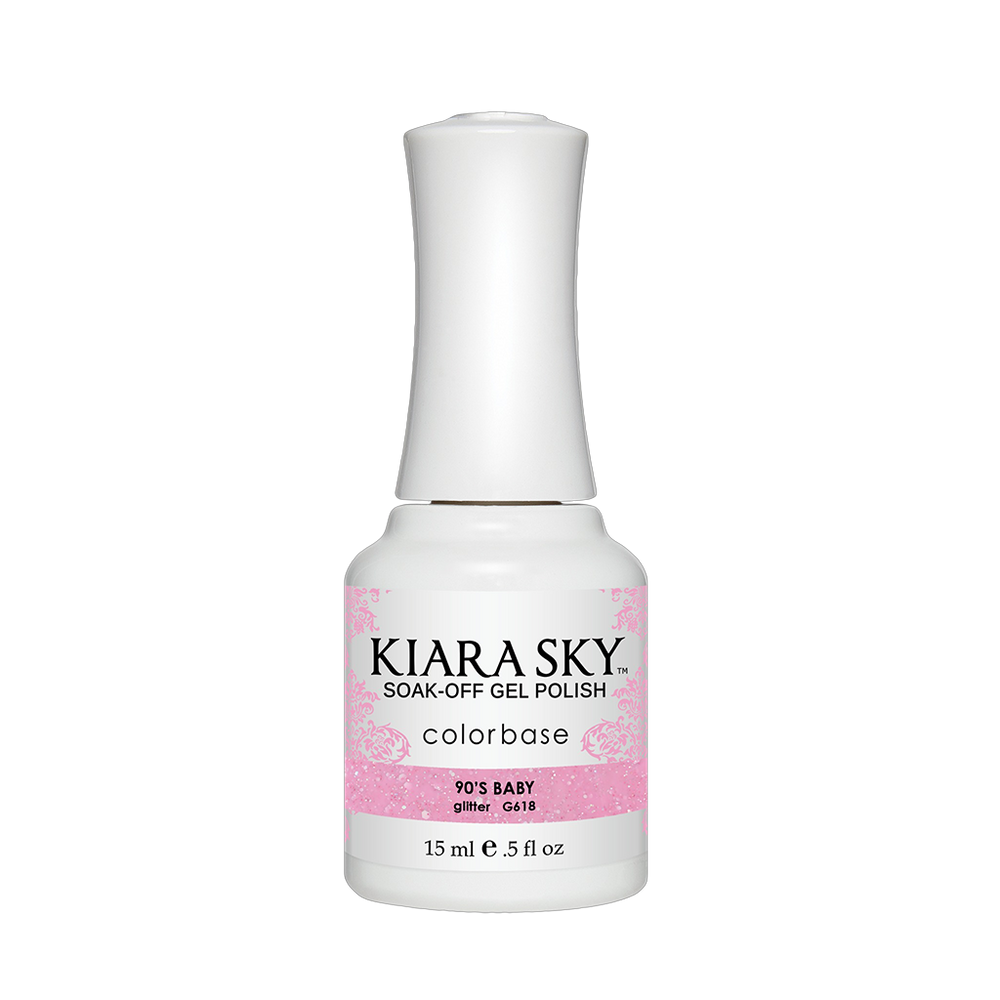 Kiara Sky Gel Polish, Electro Pop Collection, G618, 90's Baby, 0.5oz OK0518VD