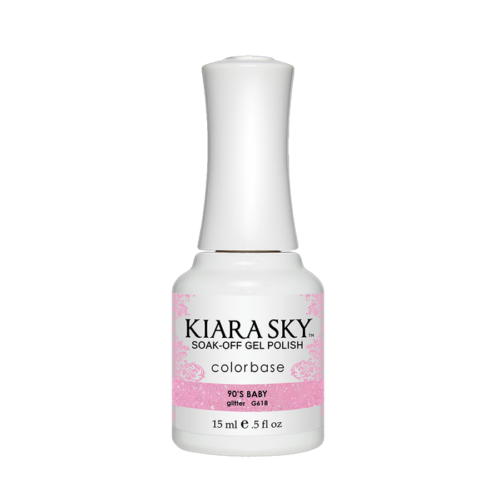 Kiara Sky Gel Polish, Electro Pop Collection, G618, 90's Baby, 0.5oz OK0518VD