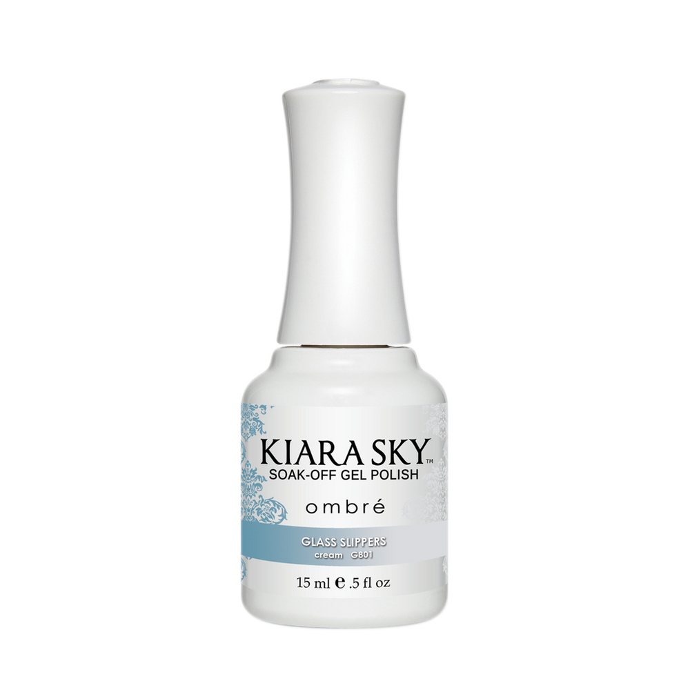 Kiara Sky Mood Gel Polish Ombre, G801, Glass Slippers, 0.5oz MH1004