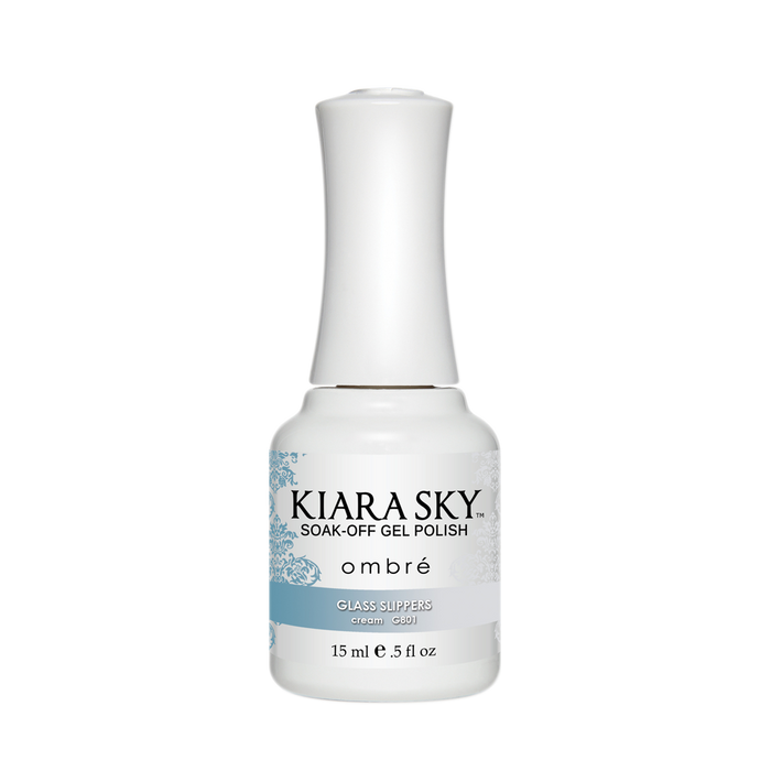 Kiara Sky Mood Gel Polish Ombre, G801, Glass Slippers, 0.5oz MH1004