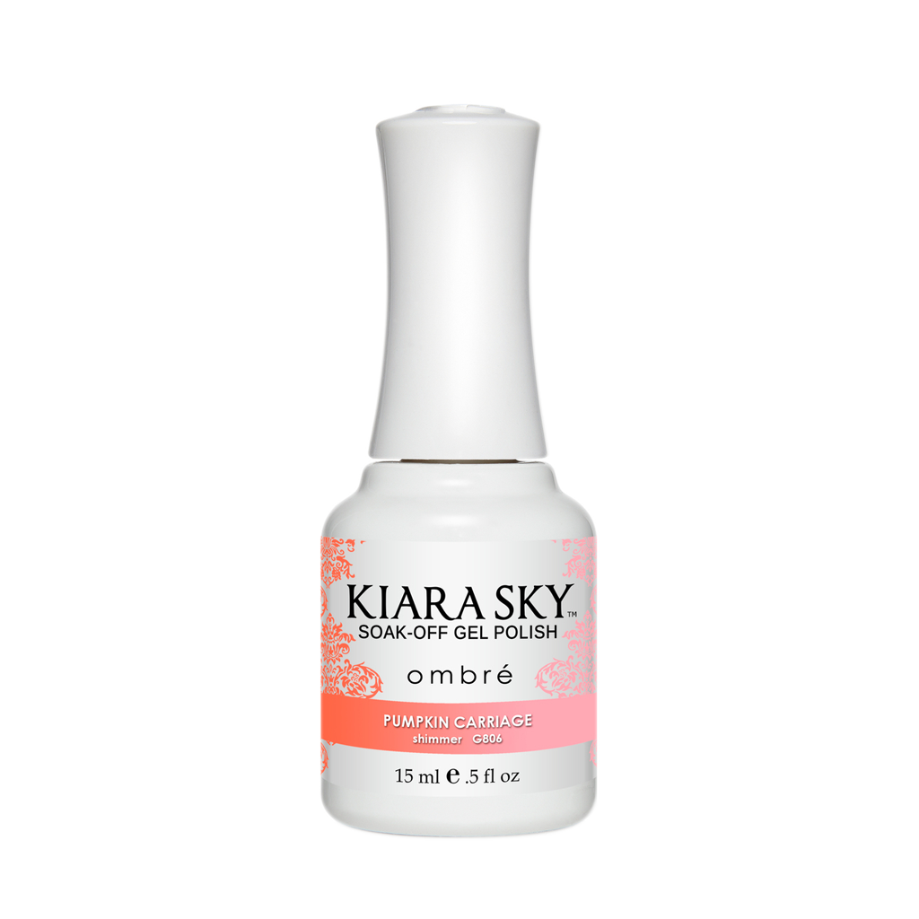 Kiara Sky Mood Gel Polish Ombre, G806, Pumpkin Carriage, 0.5oz MH1004