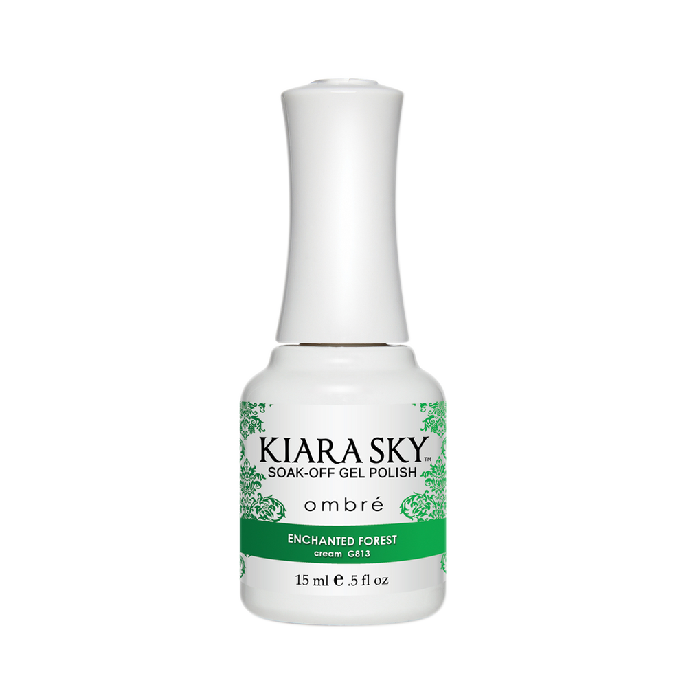 Kiara Sky Mood Gel Polish Ombre, G813, Enchanted Forest, 0.5oz MH1004