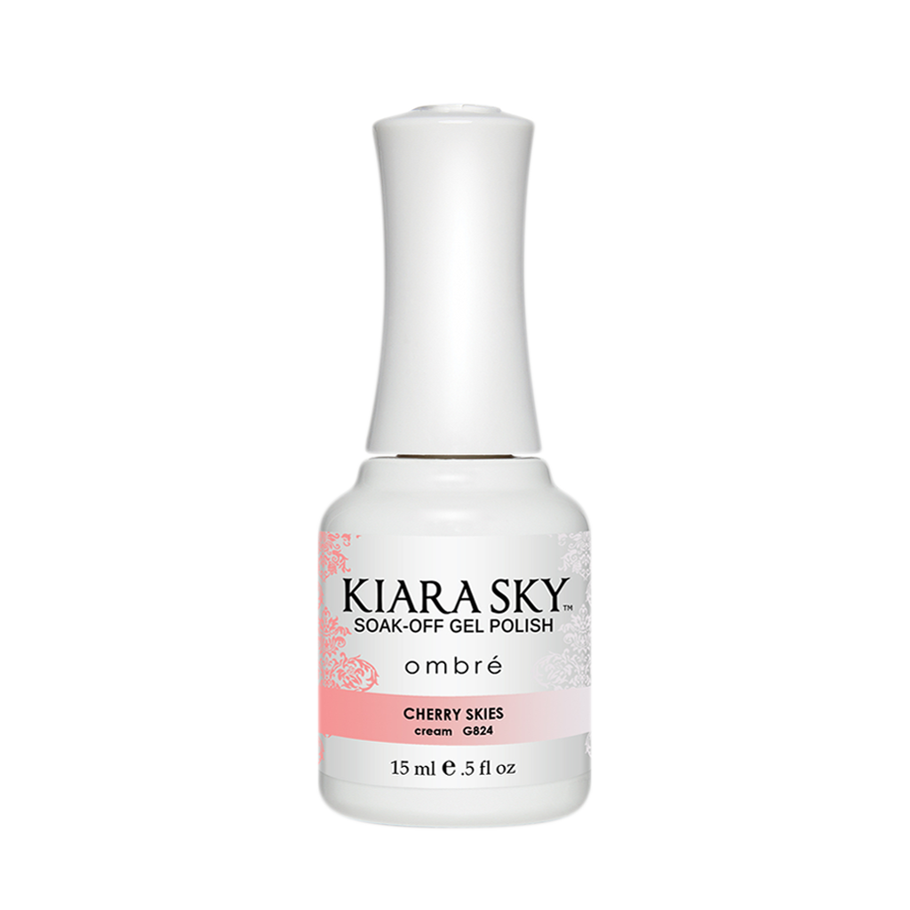 Kiara Sky Mood Gel Polish Ombre, G824, Cherry Skies, 0.5oz MH1004