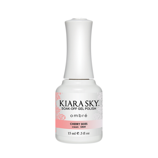 Kiara Sky Mood Gel Polish Ombre, G824, Cherry Skies, 0.5oz MH1004