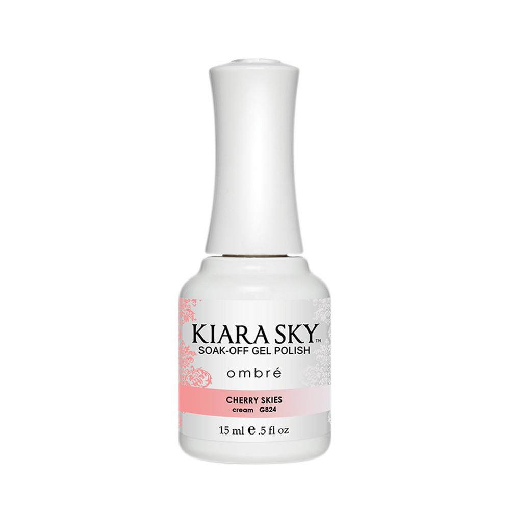 Kiara Sky Mood Gel Polish Ombre, G824, Cherry Skies, 0.5oz MH1004