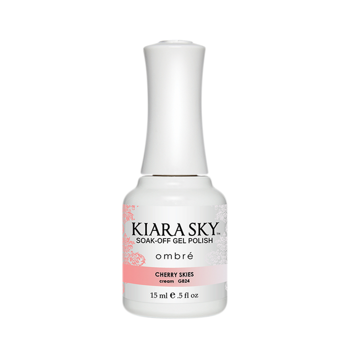 Kiara Sky Mood Gel Polish Ombre, G824, Cherry Skies, 0.5oz MH1004