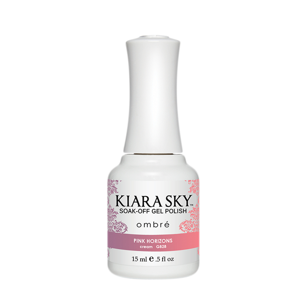 Kiara Sky Mood Gel Polish Ombre, G828, Pink Horizons, 0.5oz MH1004