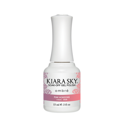 Kiara Sky Mood Gel Polish Ombre, G828, Pink Horizons, 0.5oz MH1004