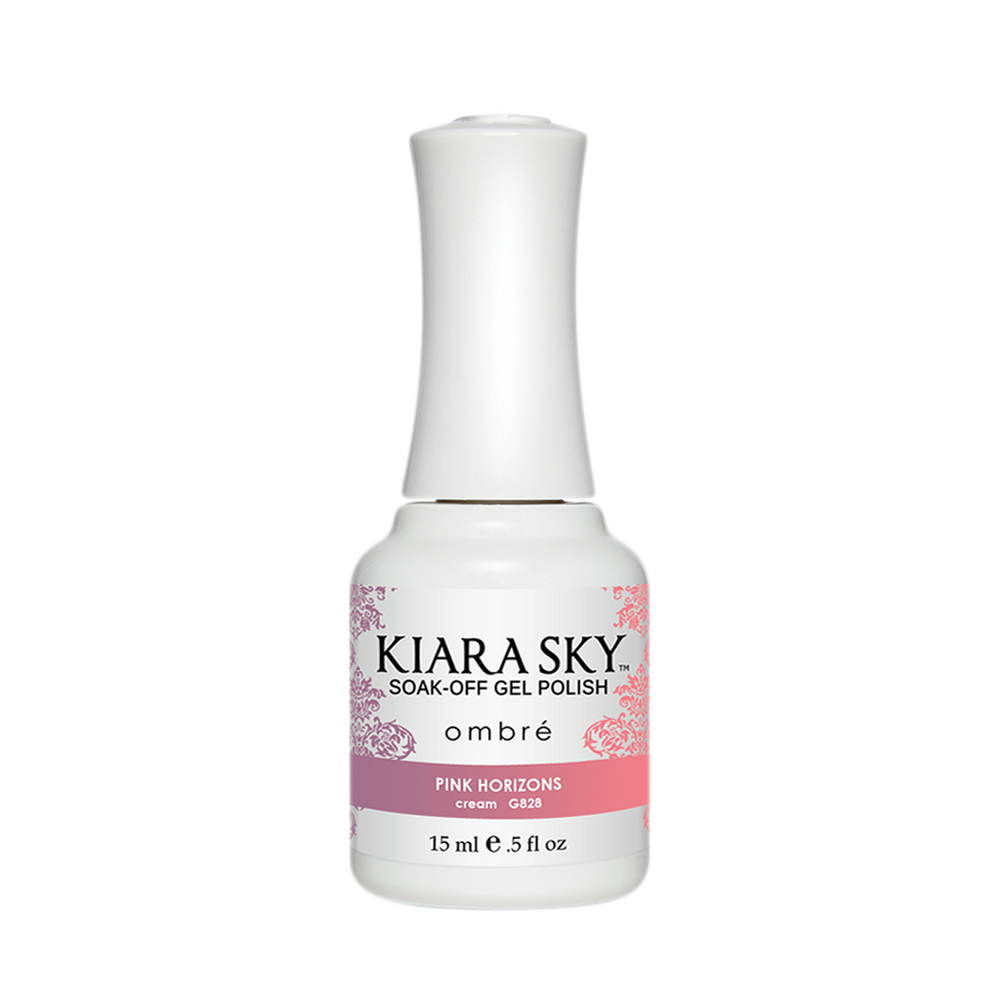 Kiara Sky Mood Gel Polish Ombre, G828, Pink Horizons, 0.5oz MH1004