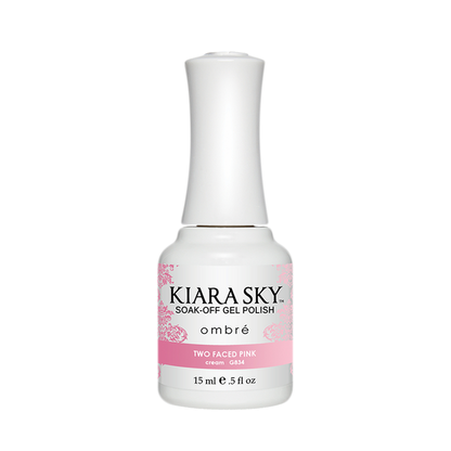 Kiara Sky Mood Gel Polish Ombre, G834, Two Faced Pink, 0.5oz MH1004