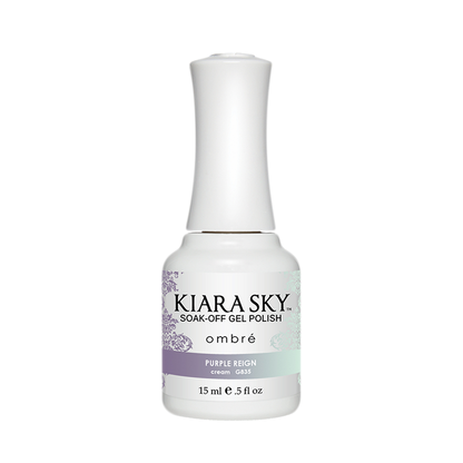 Kiara Sky Mood Gel Polish Ombre, G835, Purple Reign, 0.5oz MH1004