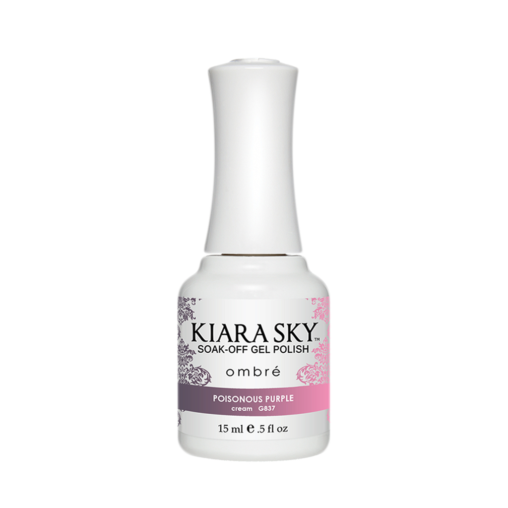 Kiara Sky Mood Gel Polish Ombre, G837, Poisonous Purple, 0.5oz MH1004