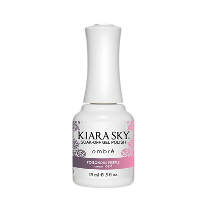 Kiara Sky Mood Gel Polish Ombre, G837, Poisonous Purple, 0.5oz MH1004