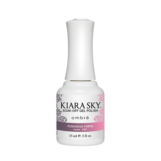 Kiara Sky Mood Gel Polish Ombre, G837, Poisonous Purple, 0.5oz MH1004