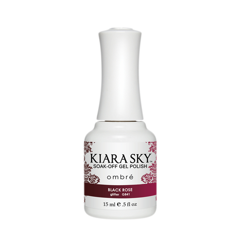 Kiara Sky Mood Gel Polish Ombre, G841, Black Rose, 0.5oz MH1004