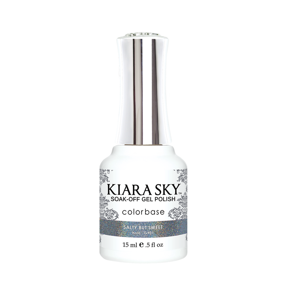 Kiara Sky Gel Polish, G901, Holo Mermaid Collection, Salty But Sweet, 0.5oz MH1004