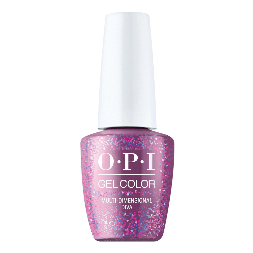 OPI Gelcolor, High Definition Glitter 2020 Collection, E04, Multi Dimensional Diva, 0.5oz OK1224VD