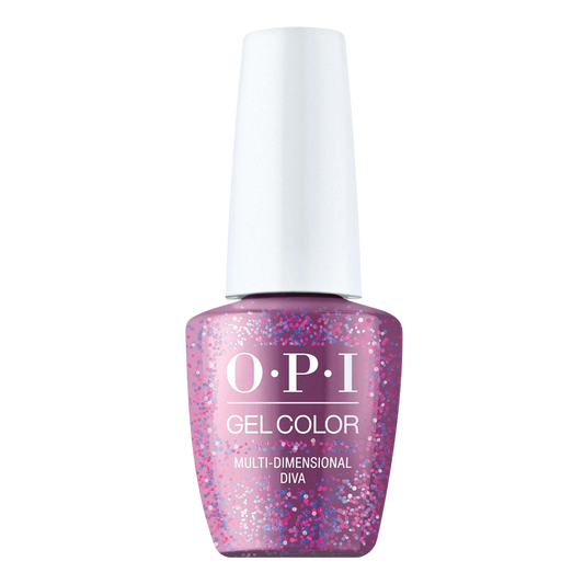 OPI Gelcolor, High Definition Glitter 2020 Collection, E04, Multi Dimensional Diva, 0.5oz OK1224VD