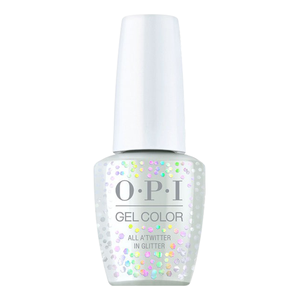 OPI Gelcolor, Shine Bright Collection 2020, HPM13, All A'twitter In Glitter, 0.5oz OK0918VD