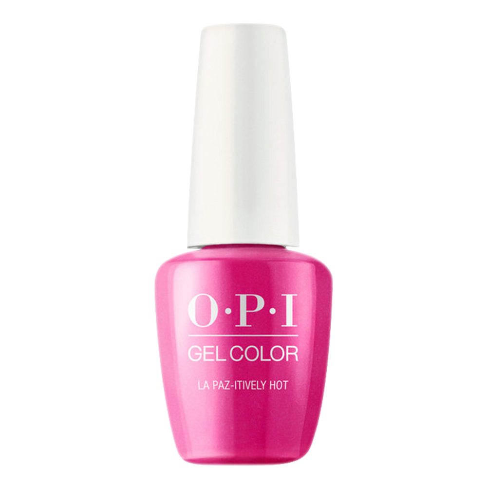 OPI GelColor, Make It Iconic Collection, A20, La Paz Itively Hot, 0.5oz KK1005