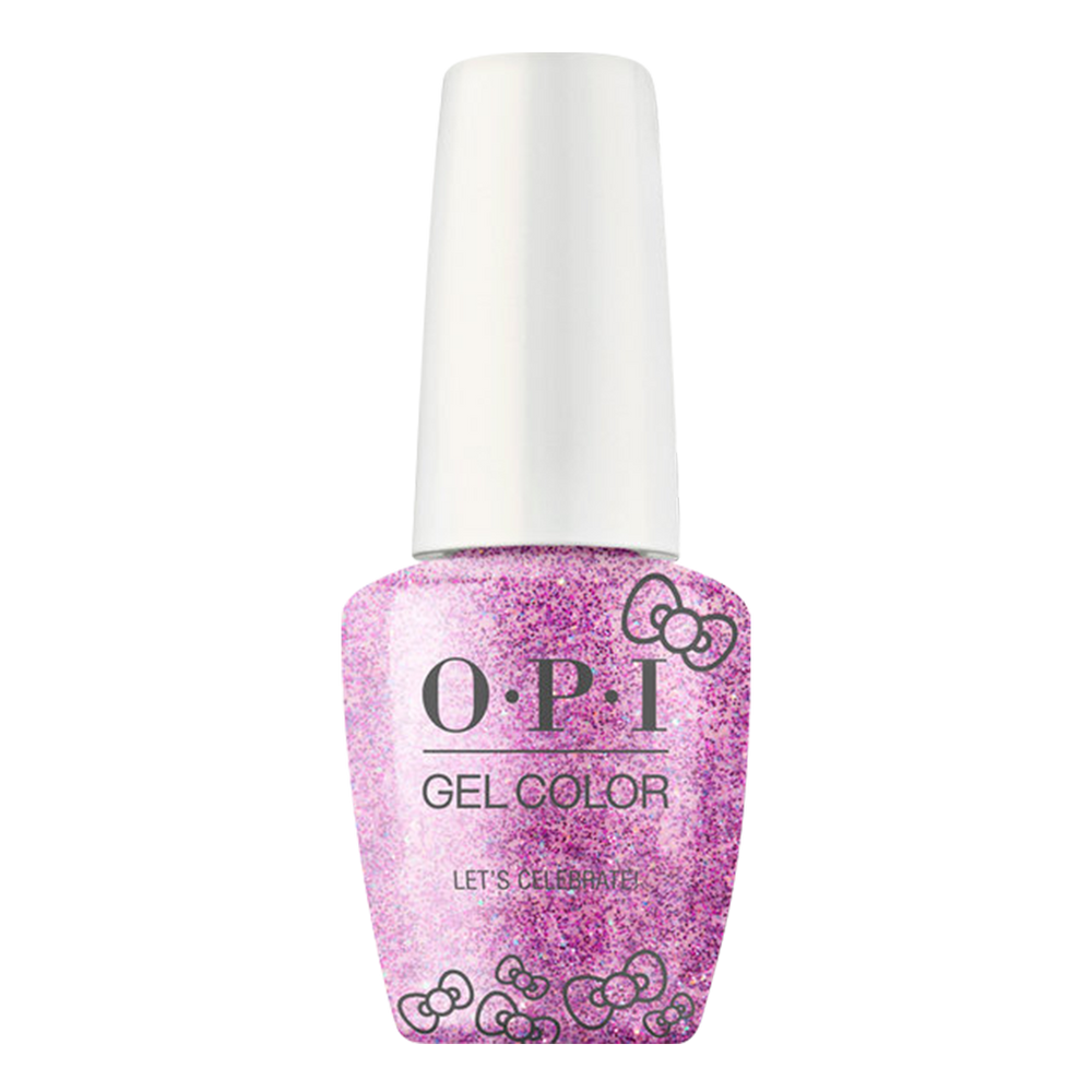 OPI GelColor, Hello Kitty Collection, HPL03, Let’s Celebrate!, 0.5oz KK1005