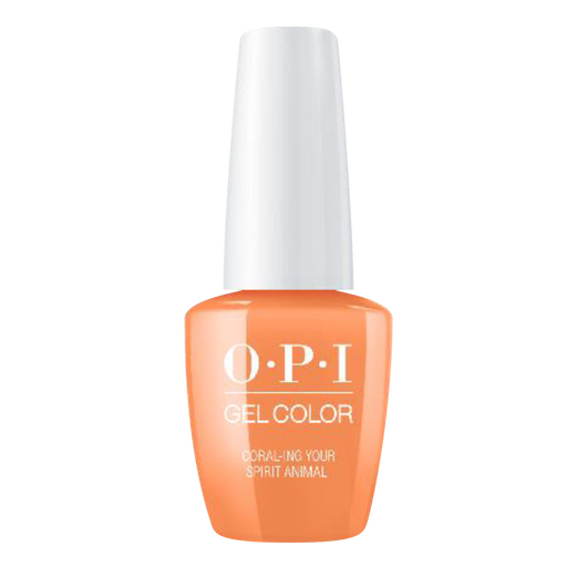 OPI GelColor, Mexico City - Spring 2020 Collection, M88, Coral-ing Your Spirit Animal (Available 3 IN 1), 0.5oz OK1017VD