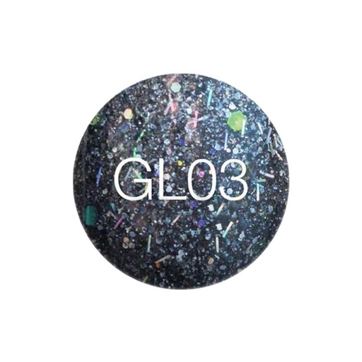 SNS Gelous Dipping Powder, GL03, Glitter Collection, 1oz KK0724