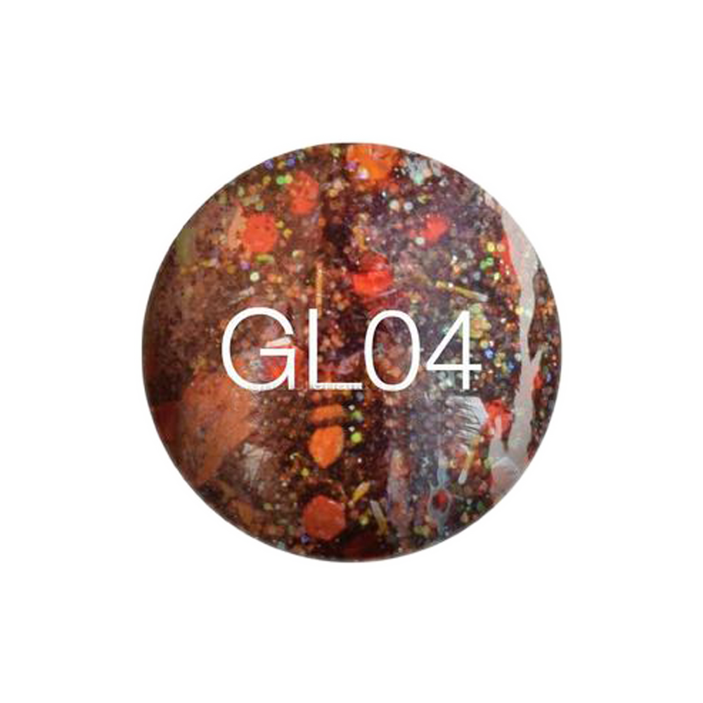 SNS Gelous Dipping Powder, GL04, Glitter Collection, 1oz KK