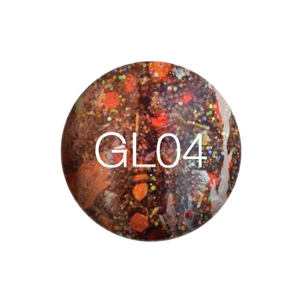 SNS Gelous Dipping Powder, GL04, Glitter Collection, 1oz KK