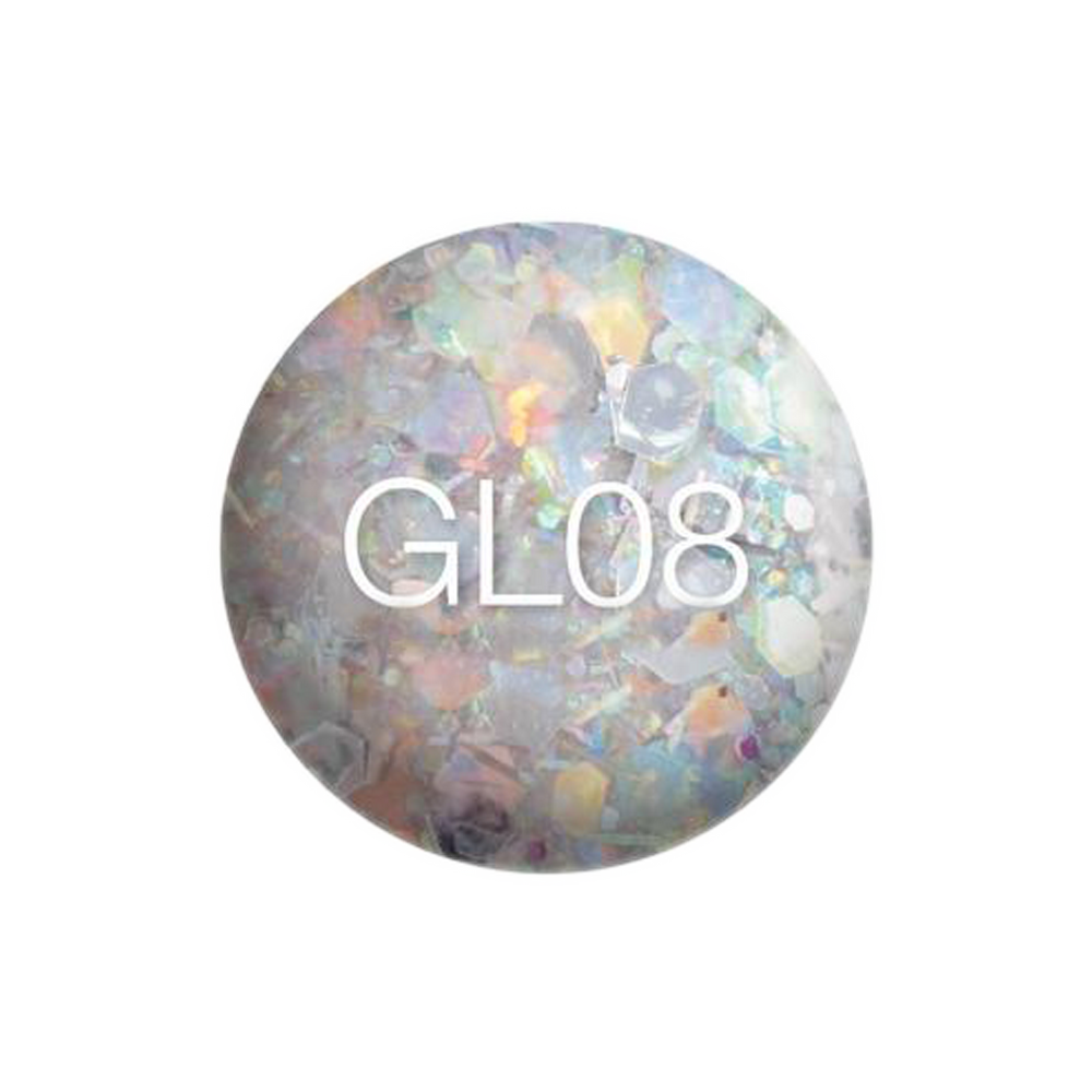SNS Gelous Dipping Powder, GL08, Glitter Collection, 1oz KK0325