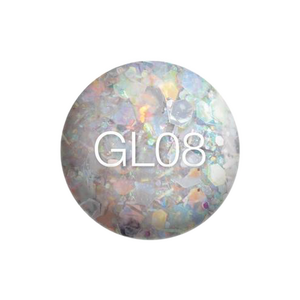 SNS Gelous Dipping Powder, GL08, Glitter Collection, 1oz KK0325