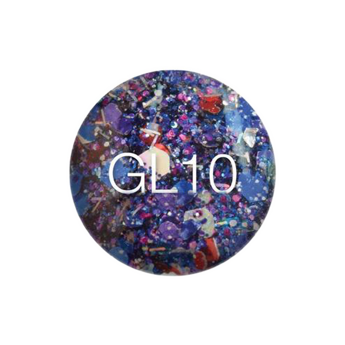 SNS Gelous Dipping Powder, GL10, Glitter Collection, 1oz KK